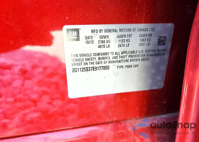 2G1125S37E9177850: 78614425