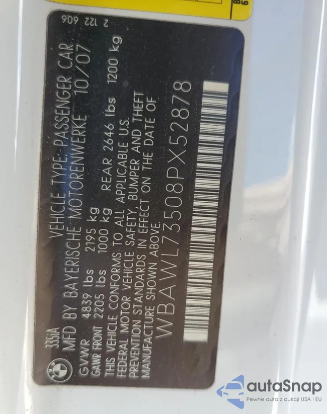 WBAWL73508PX52878: 70470505