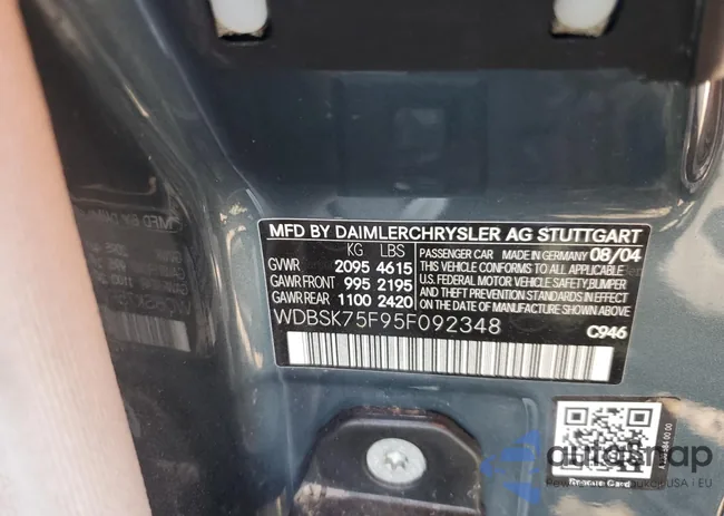 WDBSK75F95F092348: 54064975