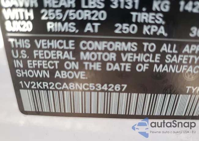 1V2KR2CA8NC534267: 52242255