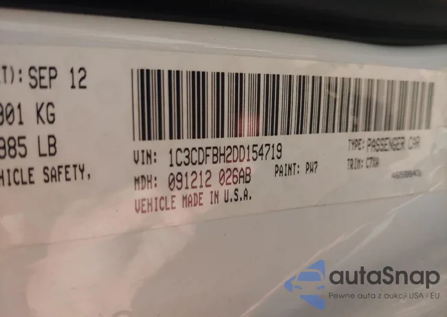 1C3CDFBH2DD154719: 54017245