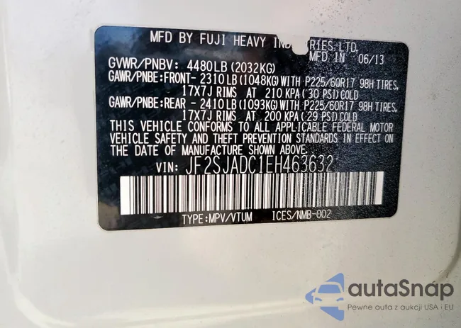 JF2SJADC1EH463632: 54243275