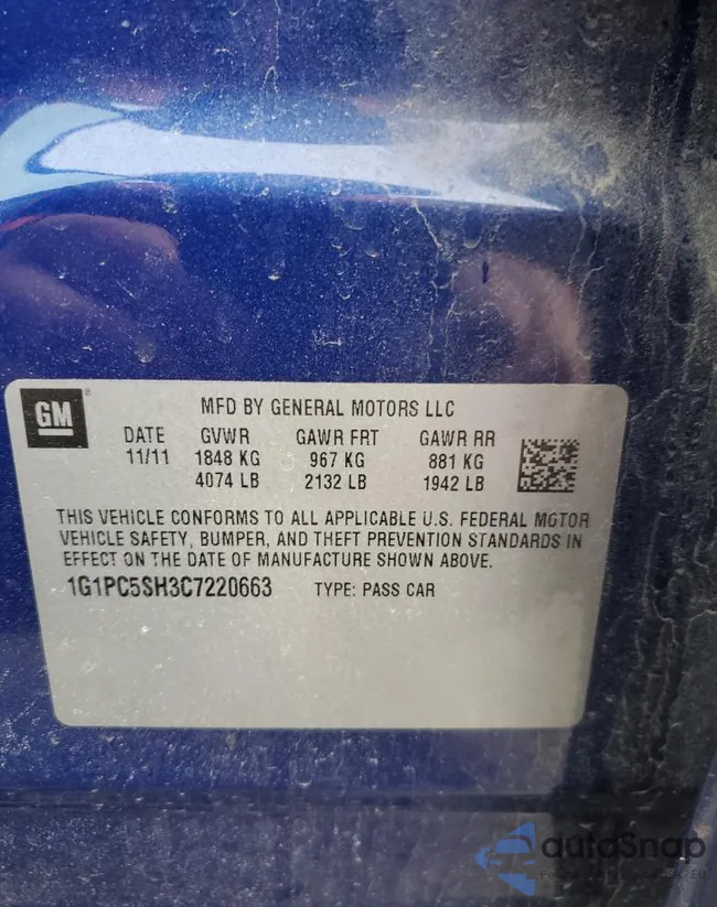 1G1PC5SH3C7220663: 51910795