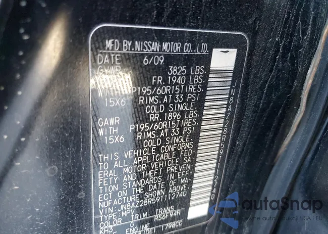 JN8AZ28R59T112740: 89497845