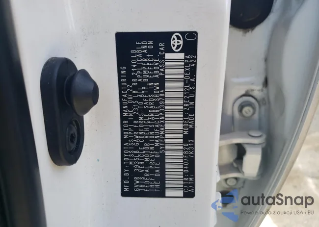 5YFEPMAEXNP339784: 52739945