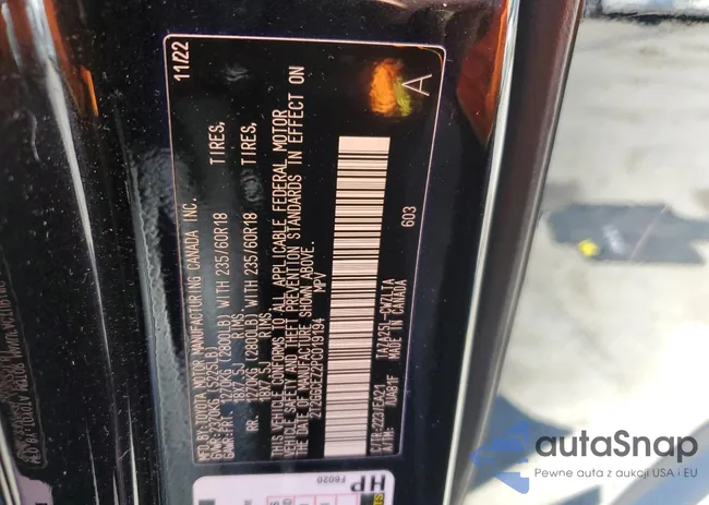 2T2GGCEZ2PC019194: 54878165