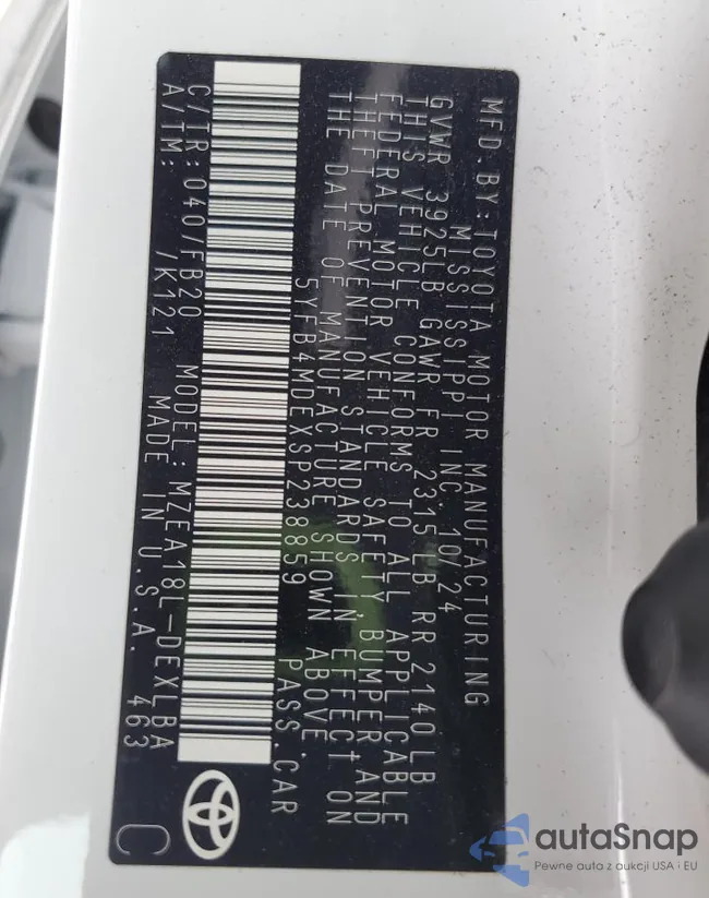 5YFB4MDEXSP238859: 52794565