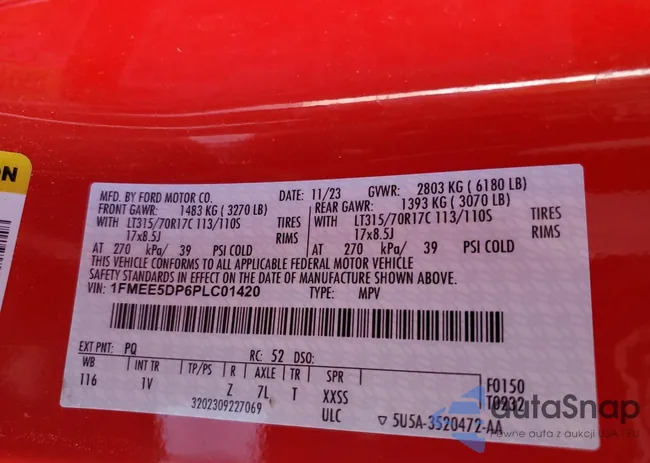 1FMEE5DP6PLC01420: 52883195