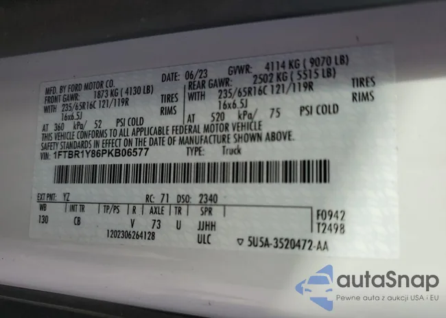 1FTBR1Y86PKB06577: 51337355