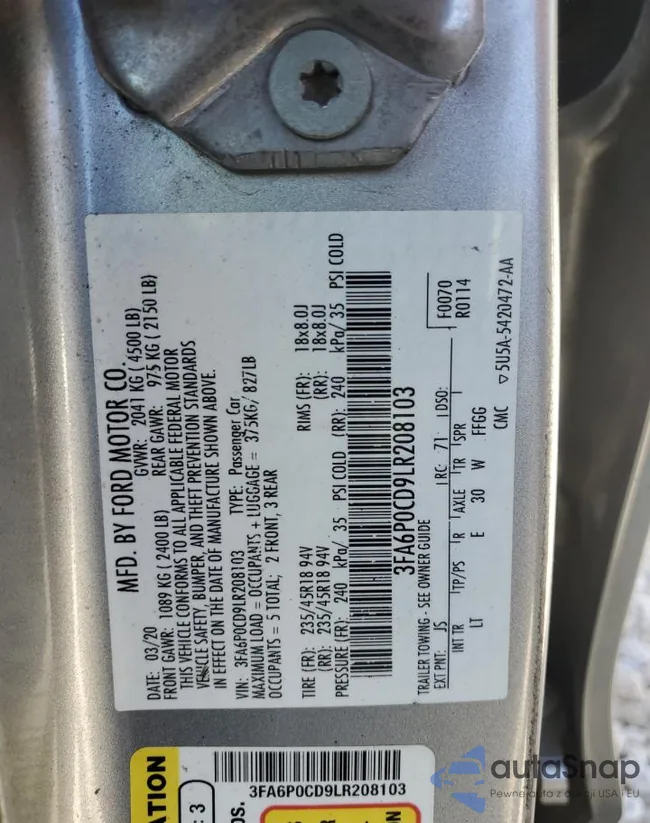 3FA6P0CD9LR208103: 52999775