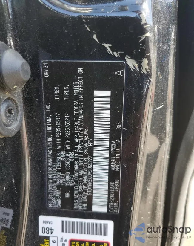 5TDYRKEC0MS065277: 52717245