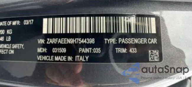 ZARFAEEN9H7544398: 53180675