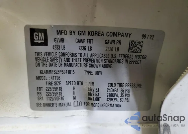 KL4MMFSL5PB041815: 55296345