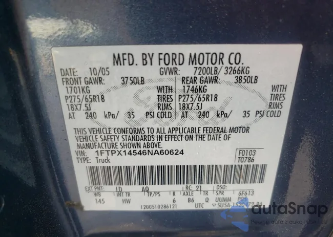 1FTPX14546NA60624: 52933675