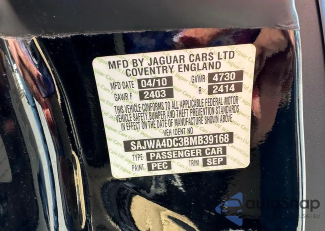 SAJWA4DC3BMB39168: 53472345