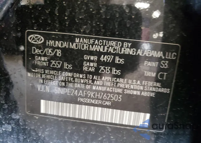 5NPE24AF9KH762503: 53690485