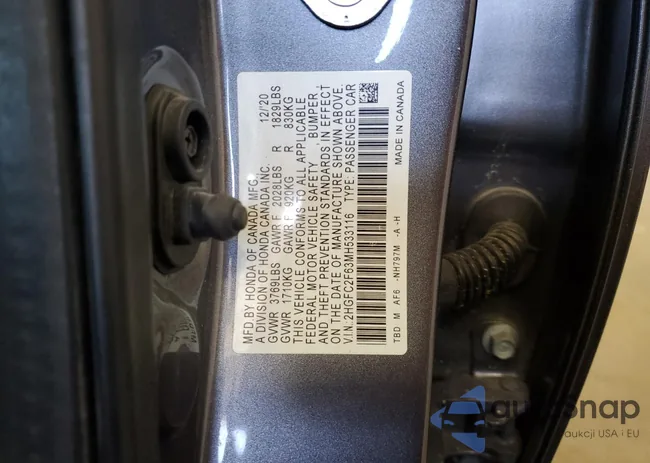 2HGFC2F63MH533116: 53430405