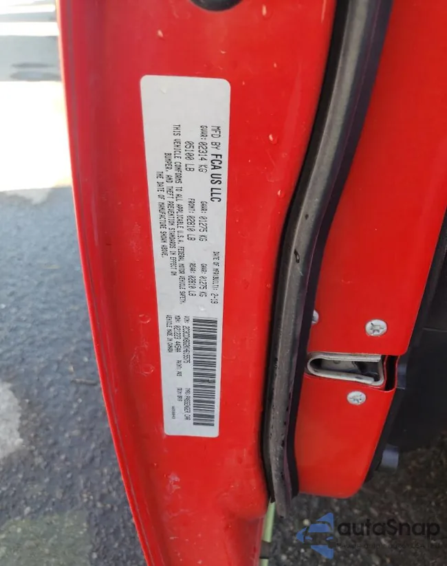 2C3CDXBG2KH615575: 52193665