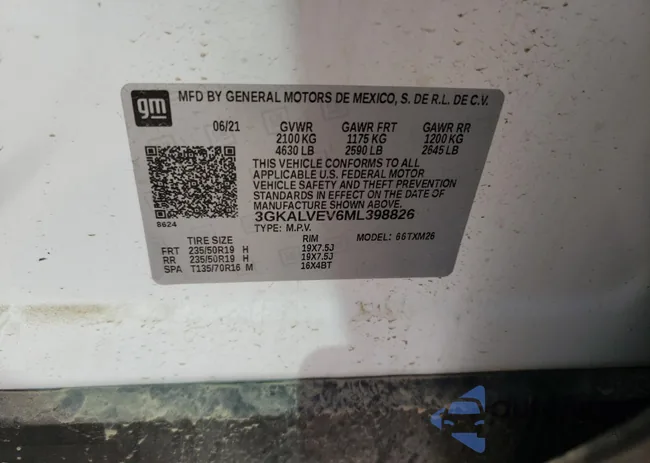 3GKALVEV6ML398826: 55330144