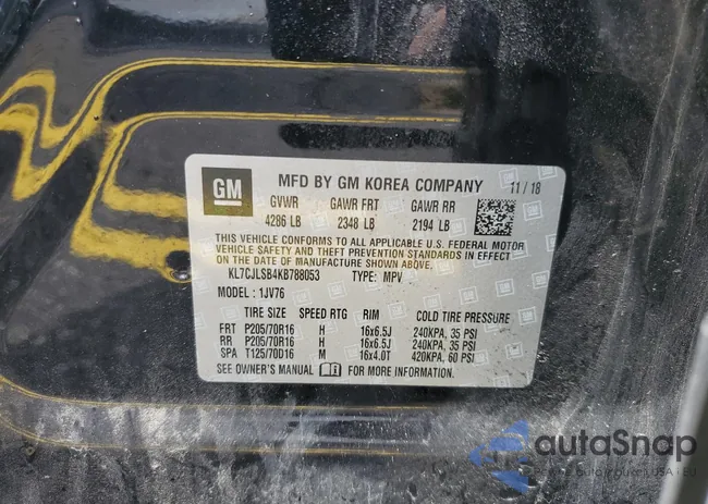 KL7CJLSB4KB788053: 57465605