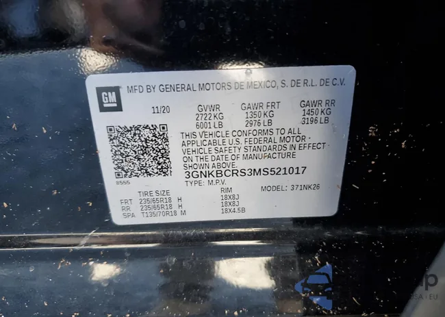 3GNKBCRS3MS521017: 58243505