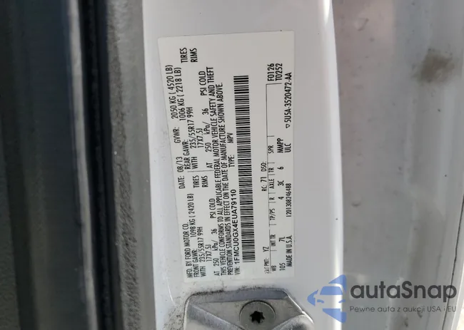 1FMCU0GX4EUA79110: 57099645