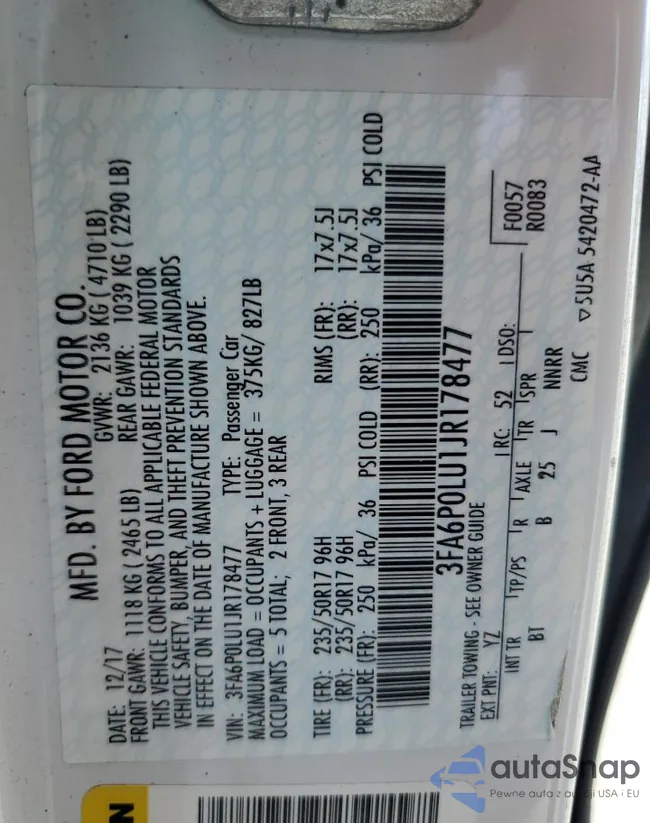 3FA6P0LU1JR178477: 55085285