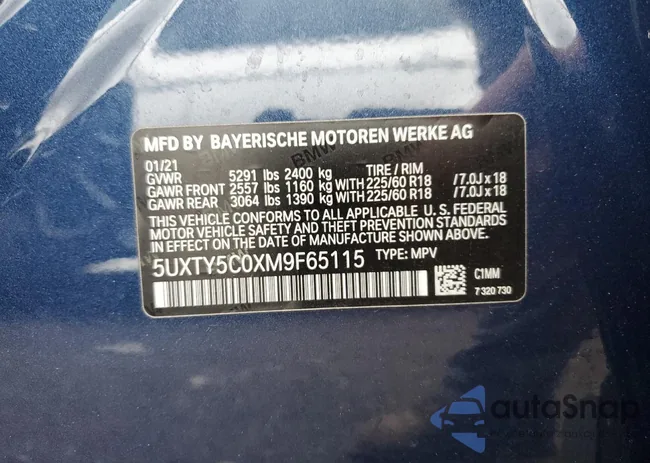 5UXTY5C0XM9F65115: 56653555