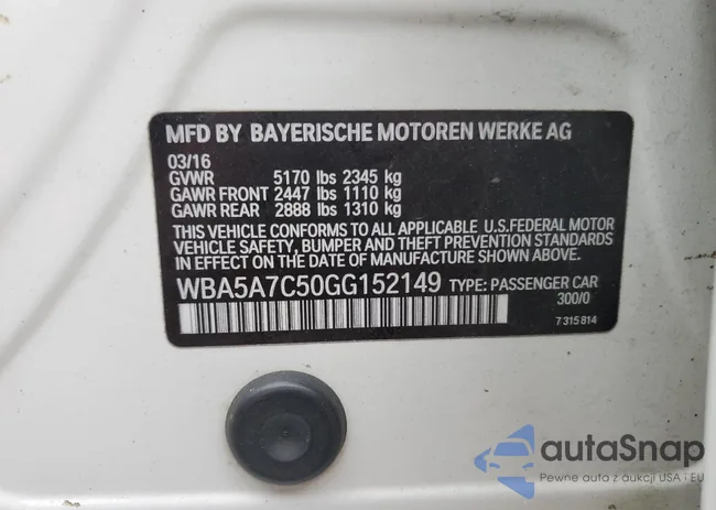 WBA5A7C50GG152149: 56242425