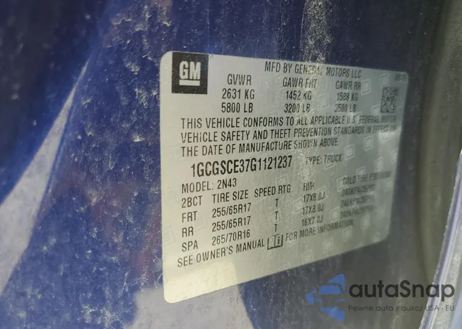 1GCGSCE37G1121237: 57090435