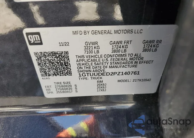 1GTUUDED2PZ140761: 57689315