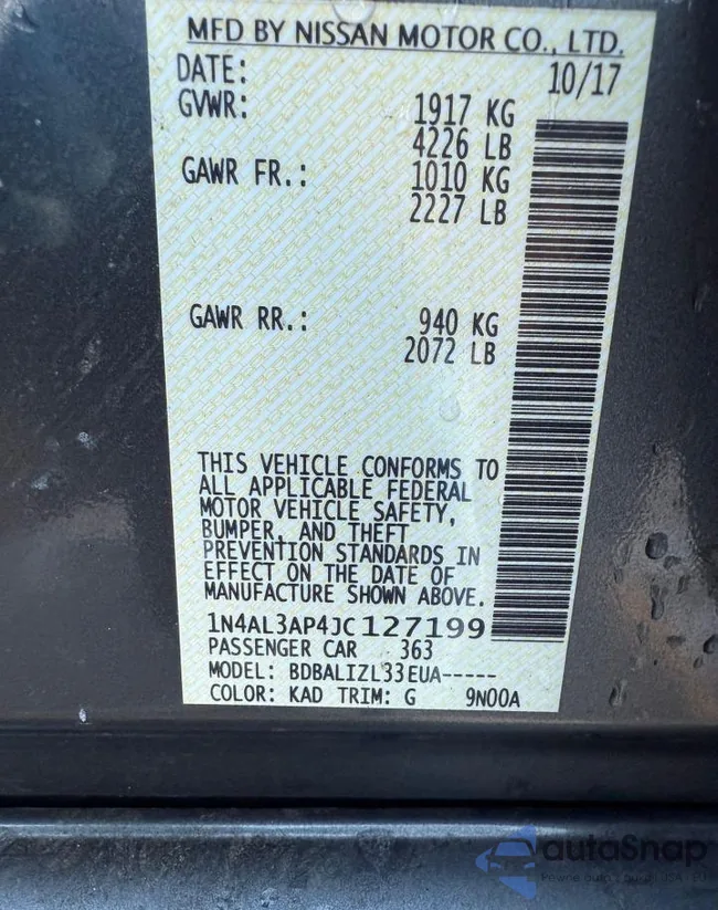 1N4AL3AP4JC127199: 56849305