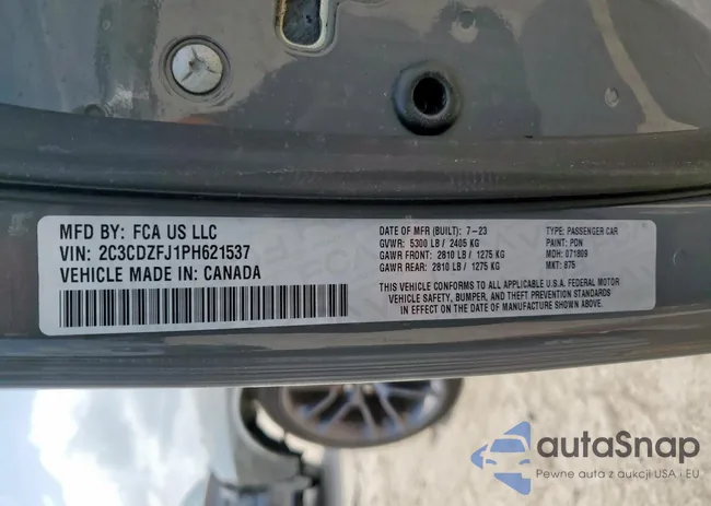 2C3CDZFJ1PH621537: 56198215