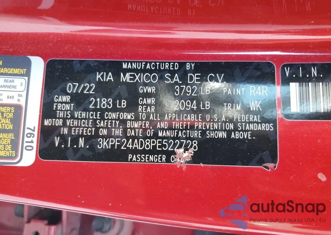 3KPF24AD8PE522728: 56920875