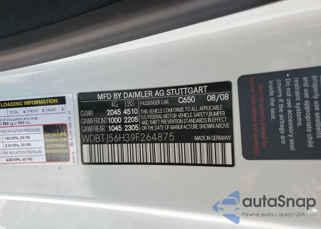 WDBTJ56H39F264875: 56938375