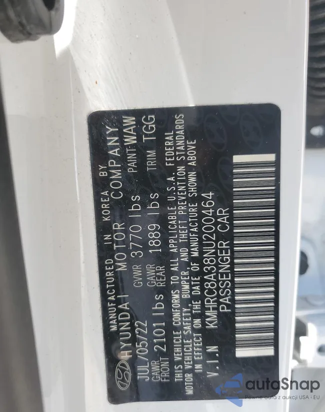 KMHRC8A38NU200464: 56665335