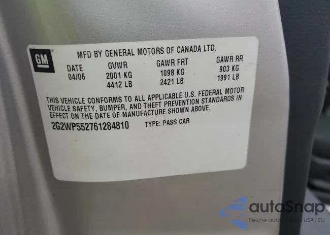 2G2WP552761284810: 55268875