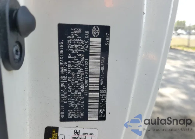 4T1FA38P47U117024: 55227885