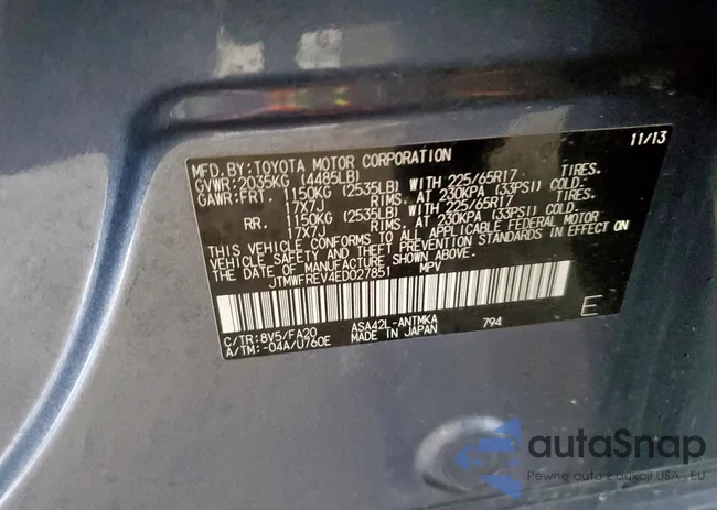 JTMWFREV4ED027851: 58447975