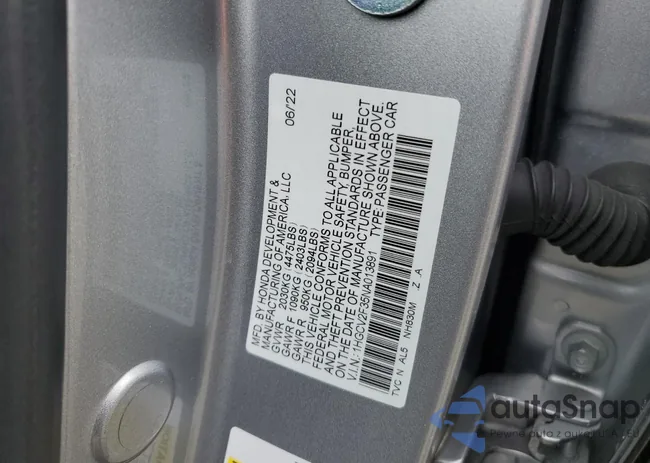 1HGCV2F35NA013891: 56624865