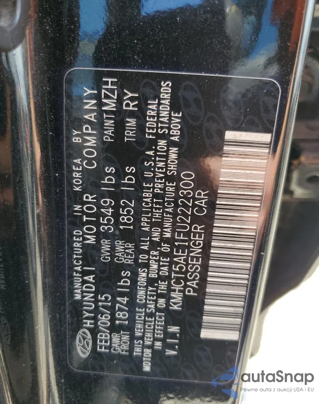 KMHCT5AE1FU222300: 56529995