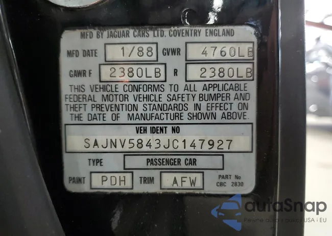 SAJNV5843JC147927: 58988575