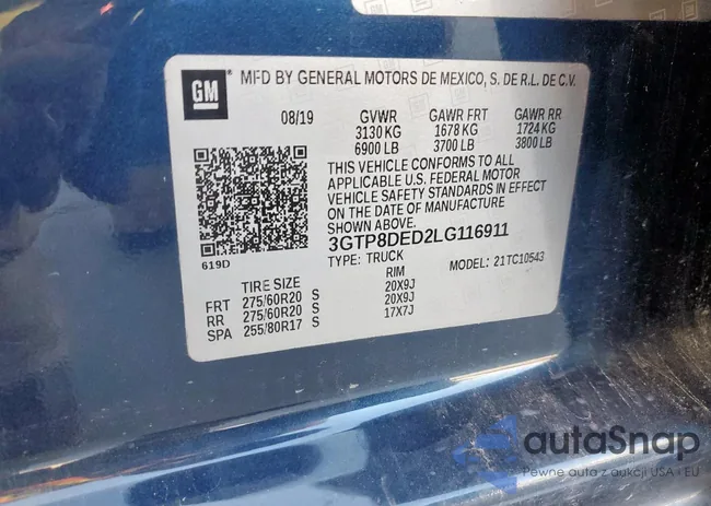 3GTP8DED2LG116911: 56032345