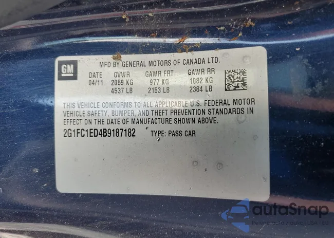 2G1FC1ED4B9187182: 57777145