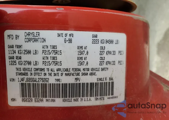 1J4FJ68S6WL279262: 56496635