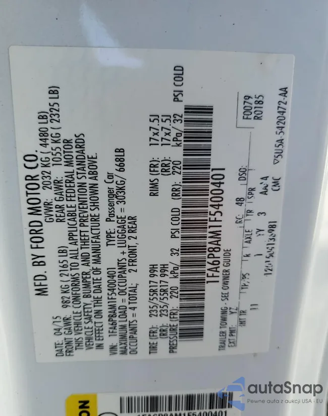 1FA6P8AM1F5400401: 56145655