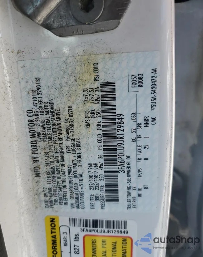 3FA6P0LU9JR129849: 54036205