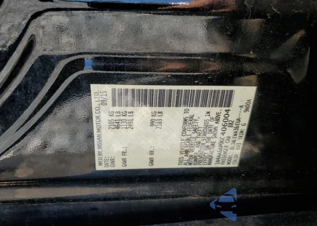 1N4AA6AP0GC406004: 57960505