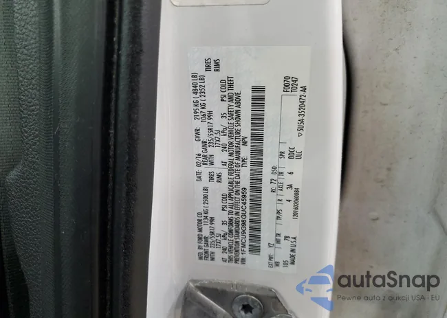 1FMCU9G98GUC45959: 56038975