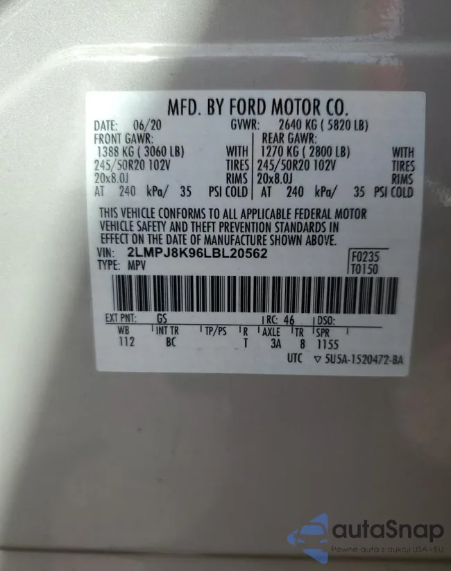 2LMPJ8K96LBL20562: 58299275